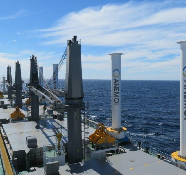 Anemoi Installs Rotor Sails on U-Ming 325,000 dwt VLOC